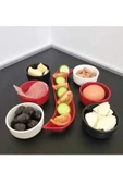 7 Parça Kahvaltı Seti Sosluk İftariyelik Çerezlik Kırılmaz Melamin Çap 7 cm - 5