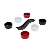 7 Parça Kahvaltı Seti Sosluk İftariyelik Çerezlik Kırılmaz Melamin Çap 7 cm - 3