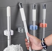 Pratik Yapışkanlı Pratik Mop Tutucu 4 Adet Beyaz thumbnail 2