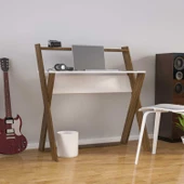 MODİLAYN CONCEPT Çalışma Masası, Oyuncu Masası, Ofis Masası CEVİZ-BEYAZ - 1