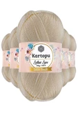 5 Adet Lotus Lux Bikini Büstiyer Bluz Simli Örgü İpi K025 Krem - 1