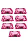 7 Paket Red Rose Islak Havlu Mendil 90 Adet Kapaklı Gül Kokulu - 1