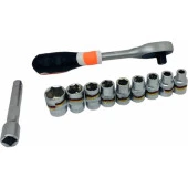 Euro Tools Socket Set 1/2'' Krom Lokma Seti 11 Parça - 1