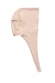 Tesettür Bone Bağcıklı Likralı Krem - 1