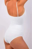 Elit Life İp Askılı Slip Dikişsiz Body Beyaz Korse 876 - 2
