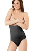 Elite Life Dikişsiz Şekillendirici Silikonlu Kadın Siyah Slip Korse 890 - 1