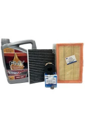 Ford Focus 2 1.6 TDCi Dizel Filtre Bakım Seti 2005-2007 Hava+Yağ+Karbonlu Polen Filtresi+Motor Yağı - 1