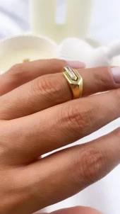 925 Ayar Kadın Gümüş (Silver) Yüzük thumbnail 2