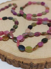 Turmalin Taşı Karışık Renkler Şekilli Dizi 8*2.5mm (51204) thumbnail 3