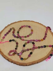 Turmalin Taşı Karışık Renkler Şekilli Dizi 8*2.5mm (51204) thumbnail 4