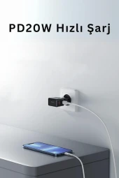 MCC17 20W Type-C ve 20W Usb Çıkışlı PD Şarj Adaptörü thumbnail 4