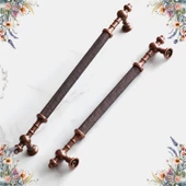 Ladin Eskitme Antik Bakır Metal 192 mm Mobilya Mutfak Çekmece Dolap Dolabı Kulpu Kulbu Kulpları thumbnail 8