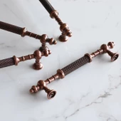 Ladin Eskitme Antik Bakır Metal 192 mm Mobilya Mutfak Çekmece Dolap Dolabı Kulpu Kulbu Kulpları thumbnail 4