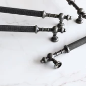 Ladin Eskitme Antik Gümüş Metal 192 mm Mobilya Mutfak Çekmece Dolap Dolabı Kulpu Kulbu Kulpları - 6