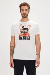 Spark Kirli Beyaz Erkek Tişört - 2