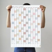 2025 Yıllık Planlayıcı Duvar Takvimi, Boho Renk Planlayıcı Takvim, 2025 Okul Takvimi - 2