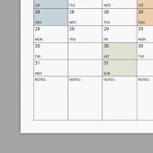 2025 Yıllık Planlayıcı Duvar Takvimi, Boho Renk Planlayıcı Takvim, 2025 Okul Takvimi - 4