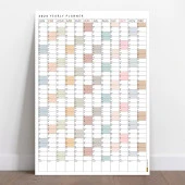 2025 Yıllık Planlayıcı Duvar Takvimi, Boho Renk Planlayıcı Takvim, 2025 Okul Takvimi - 5