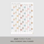 2025 Yıllık Planlayıcı Duvar Takvimi, Boho Renk Planlayıcı Takvim, 2025 Okul Takvimi - 7