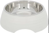 Trixie Köpek Mama ve Su Kabı, Melamin/Paslanmaz Çelik, 0.8lt/ø22cm, Beyaz - 1