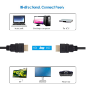 5 Metre HDMI Kablo Full HD , Uyumlu Yüksek Hızlı HDMI kablosu - 3