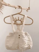 Naturaborn GOTS Organik Sertifikalı  Müslin Askılı Bebek Şort thumbnail 8