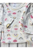 Kız Çocuk Şortlu Fitilli Kapri Tayt Kompak T-Shirt Alt Üst Takım (1kj6JPse3g) - 8