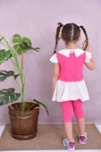 Kız Çocuk Yakalı  %100 Pamuk Kaprili Yumuşacık 2'li Takım (6G9SXwR83VFfc) - 11