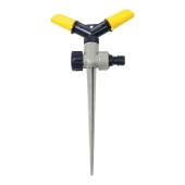 Kazıklı Toprağa Gömmeli Fiskiye Hareketli 2 Kollu Su Fıskiyesi Bahçe Çim Sulama Aparatı Plastik Sağlam - 2