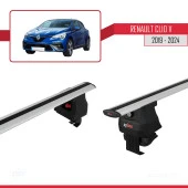 Renault Clio V 2019 ve Sonrası ile uyumlu ACE-4 Ara Atkı Tavan Barı GRİ - 4