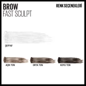 Maybelline New York Brow Fast Sculpt Brow Gel No: 06 Deep Brown - 6