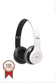 Torima P47 Extra Bass Wireless Bluetooth Kulaklık 5.0+EDR FM Radyo Beyaz - 1