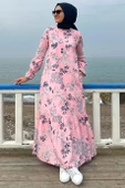 Irmak Organik Pamuklu Elbise Pembe - 6