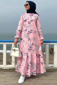 Irmak Organik Pamuklu Elbise Pembe - 3