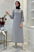 Ecem Gri Triko Elbise thumbnail 5