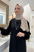 Ecem Siyah Triko Elbise - 5