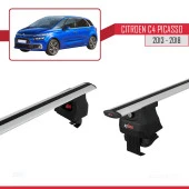 Citroen C4 Picasso (MK2) 2013-2018 Arası ile uyumlu ACE-4 Ara Atkı Tavan Barı GRİ - 4