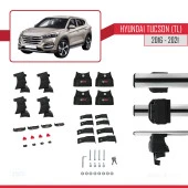 Hyundai Tucson (TL) 2016-2021 Arası ile uyumlu ACE-4 Ara Atkı Tavan Barı GRİ - 5