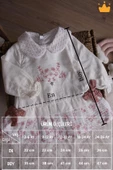 Babydola Müslin Kız Bebek Bayramlık Uzun Kollu Elbise 15178 - 6