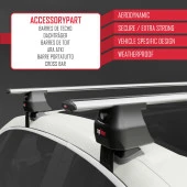 Porsche Cayenne (PO536) 2018 ve Sonrası ile uyumlu ACE-4 Ara Atkı Tavan Barı GRİ - 5
