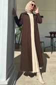 Asmin Kaşe Kaban Kahve - 8