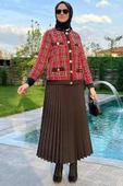 Dilan Simli Kırmızı Ceket - 7