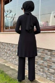 Siyah Örme Basic Tunik - 4
