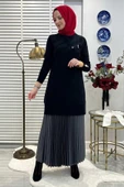 Bilge Triko Tunik Siyah - 4