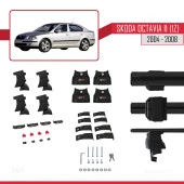 Skoda Octavia II (1Z) 2004-2008 Arası ile uyumlu ACE-4 Ara Atkı Tavan Barı SİYAH - 5