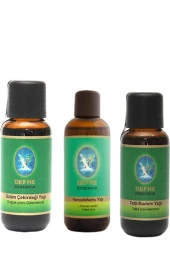 NUKA Geleneksel Üzüm Çekirdeği Yağı Tatlı Badem Yağı Havuç Tohumu Yağı 30 ml 3 'lü Paket - 1