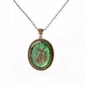 Semazen El İşi Otantik Reçine Kolye Cevşen (1764-4) - 1