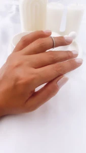 925 Ayar Kadın Gümüş (Silver) Yüzük - 1