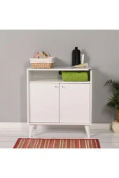 London Çok Amaçlı Dolap - Parlak Lake Beyaz 73x79x42 cm (GxYxD) - 1