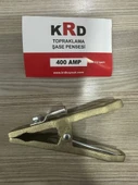 KRD Kaynak Şase Pensesi Pirinç Topraklama Yaylı 400 Amper - 2
